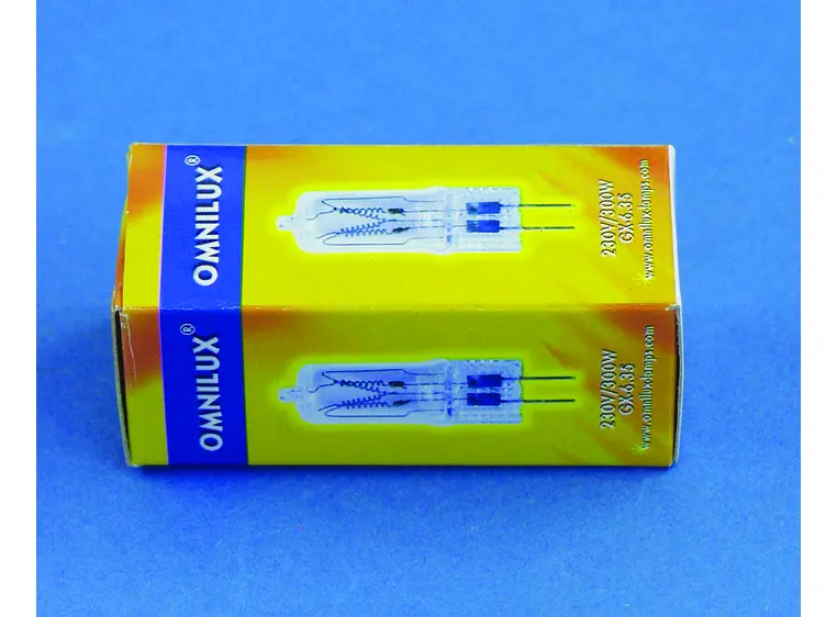 Omnilux 230V/300W GX-6.35 75h 3200K 